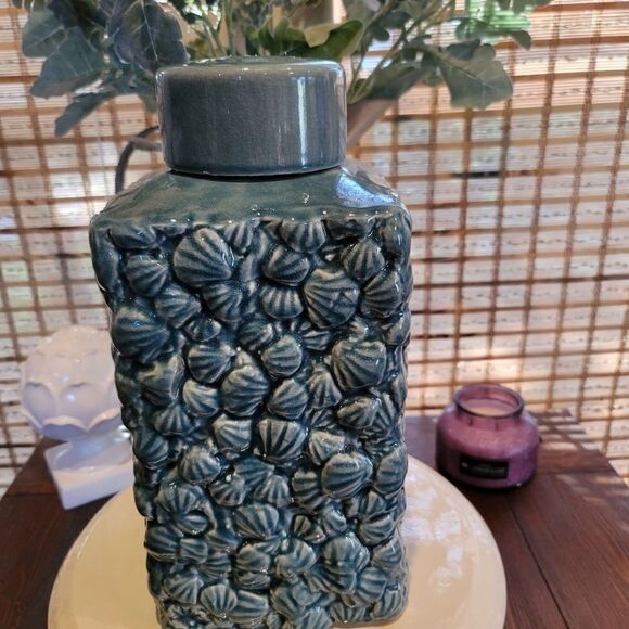 Blue Decorative Jar  - Picture 1 of 3